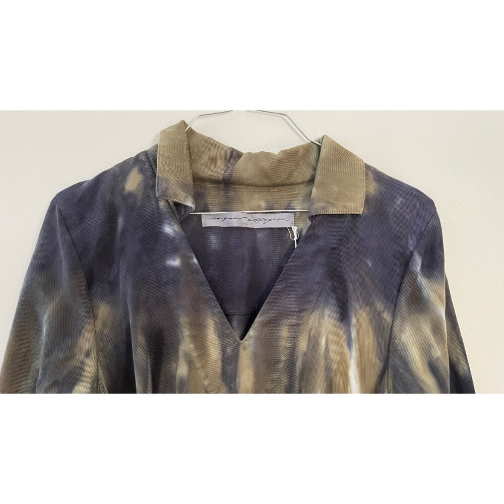 RAQUEL ALLEGRA TIE DYE BELT DRESS S - Picture 2 of 9